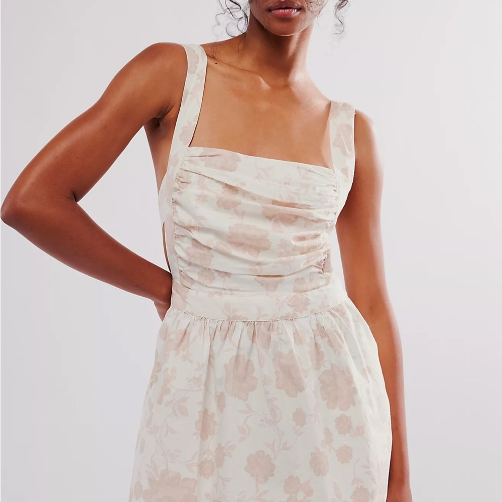 Free People Meet Me In Maui Printed Mini Dress / sundress